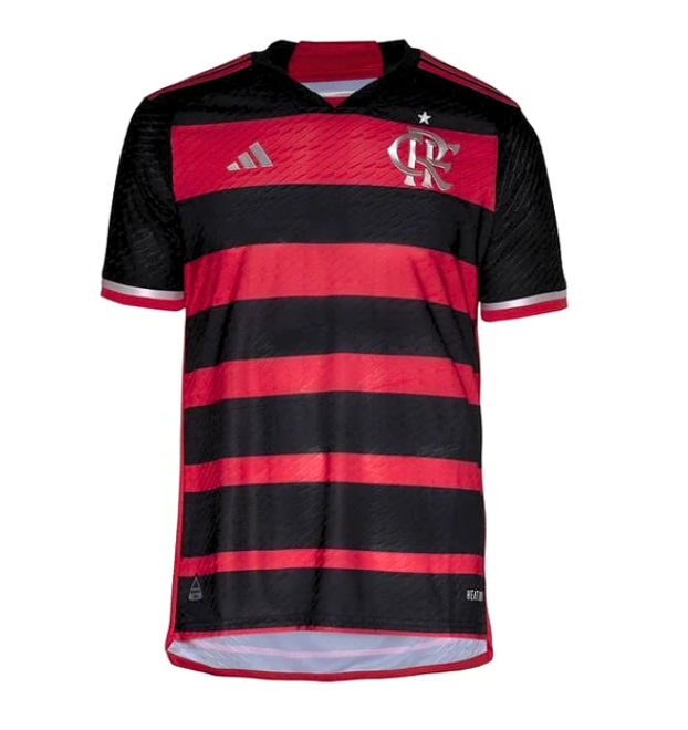 Camisa Flamengo Home 24/25 Torcedor Masculina - Vermelha e Preta | PRÉ VENDA