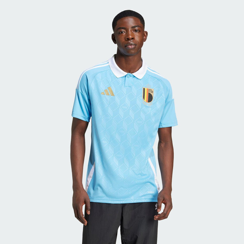 Camisa Bélgica "Tintim" Away 2024/25 Torcedor Masculino Adidas - Azul