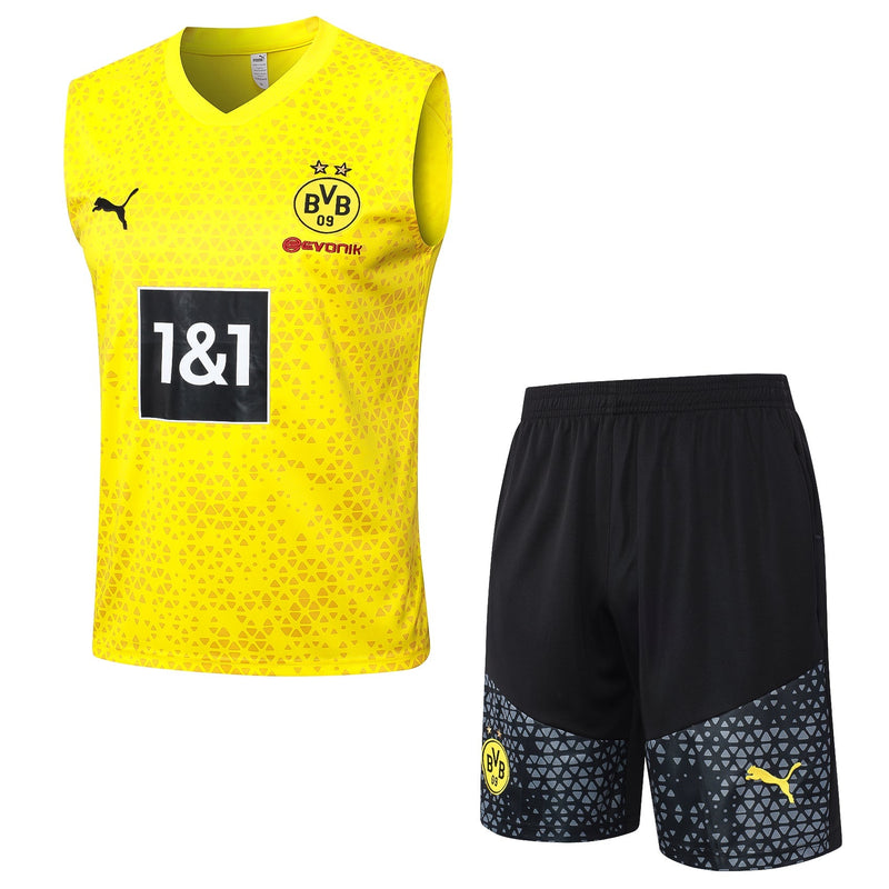 Conjunto Regata Borussia Dortmund - Amarelo e Preto