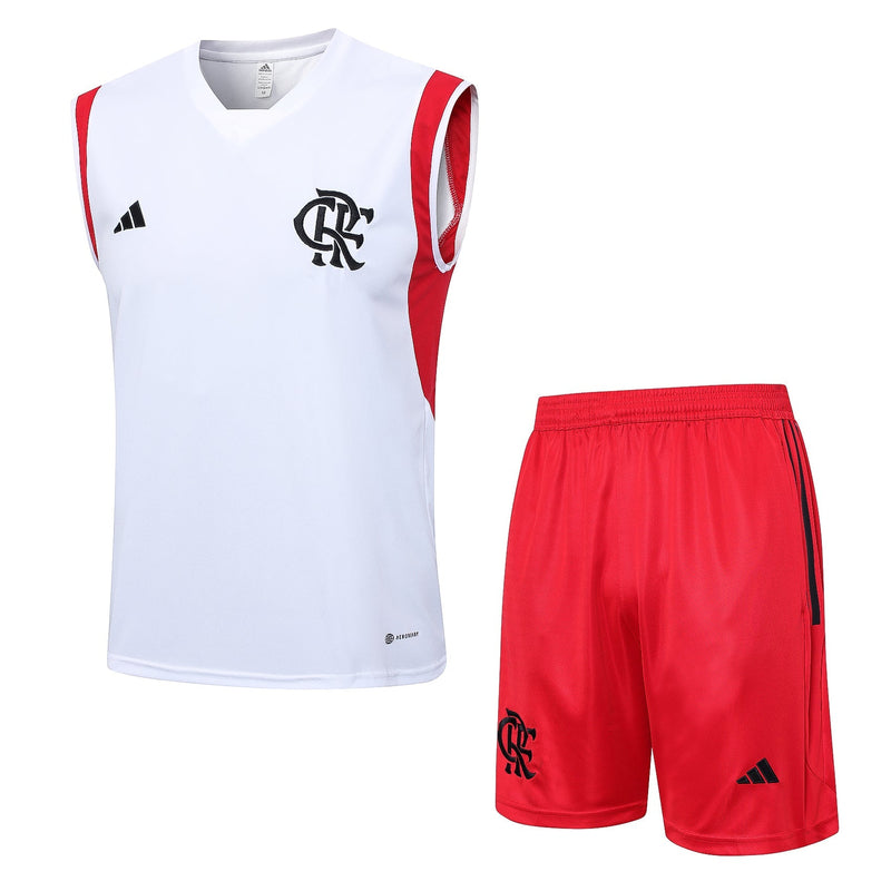 Conjunto Regata Flamengo - Branco e Vermelho