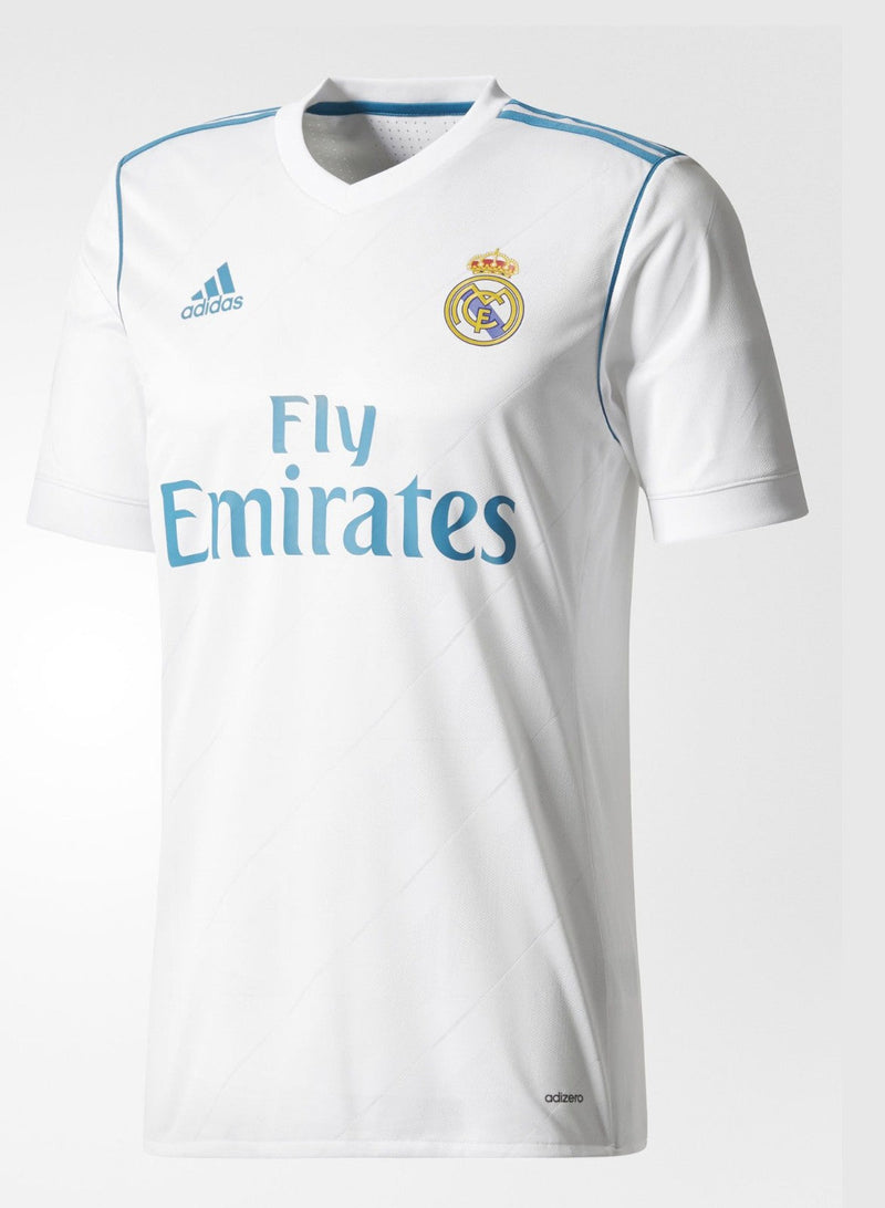 Camisa Real Madrid Retrô Home 2017/18 Torcedor Adidas Masculina - Branca