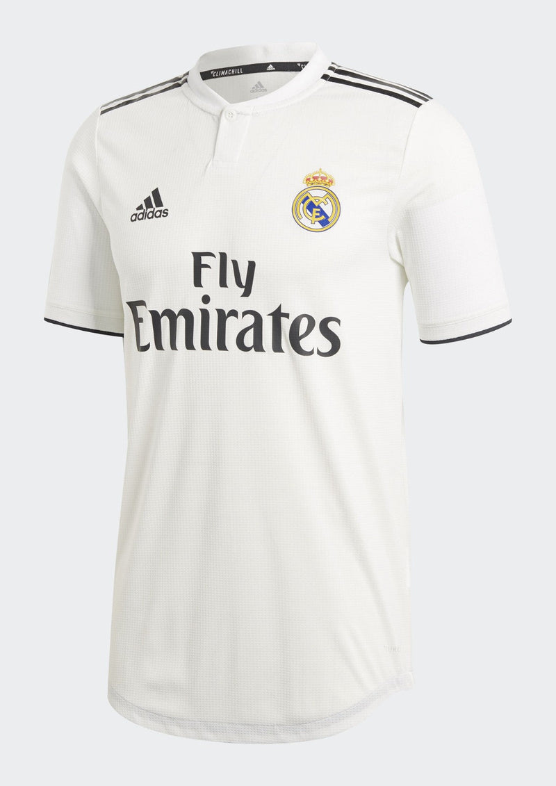 Camisa Real Madrid Retrô Home 2018/19 Torcedor Adidas Masculina - Branca