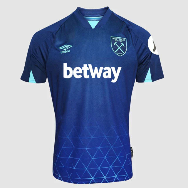 Camisa West Ham Third 23/24 s/n° Torcedor Masculino - Azul