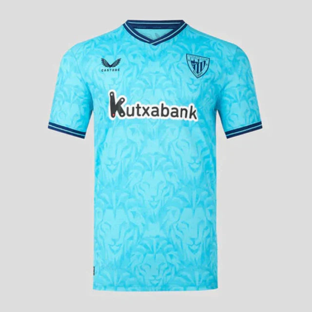 Camisa Athletic Bilbao Away 23/24 s/n° Torcedor Masculina - Azul Claro