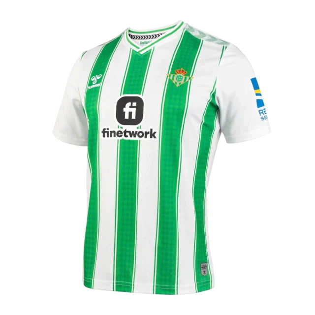Camisa Real Betis Home 23/24 s/n° Torcedor Masculina - Verde e Branco
