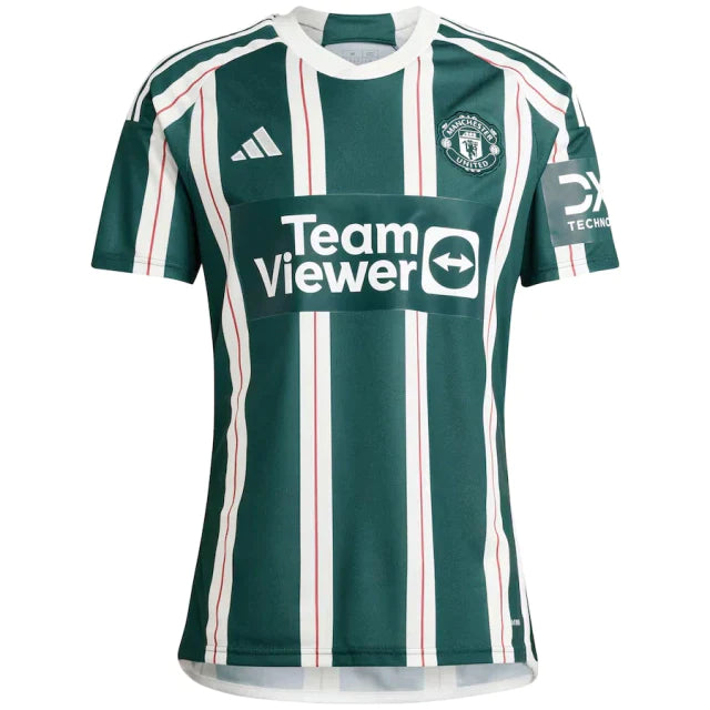 Camisa Manchester United Away 23/24 s/n° Torcedor Masculina - Branco e Verde